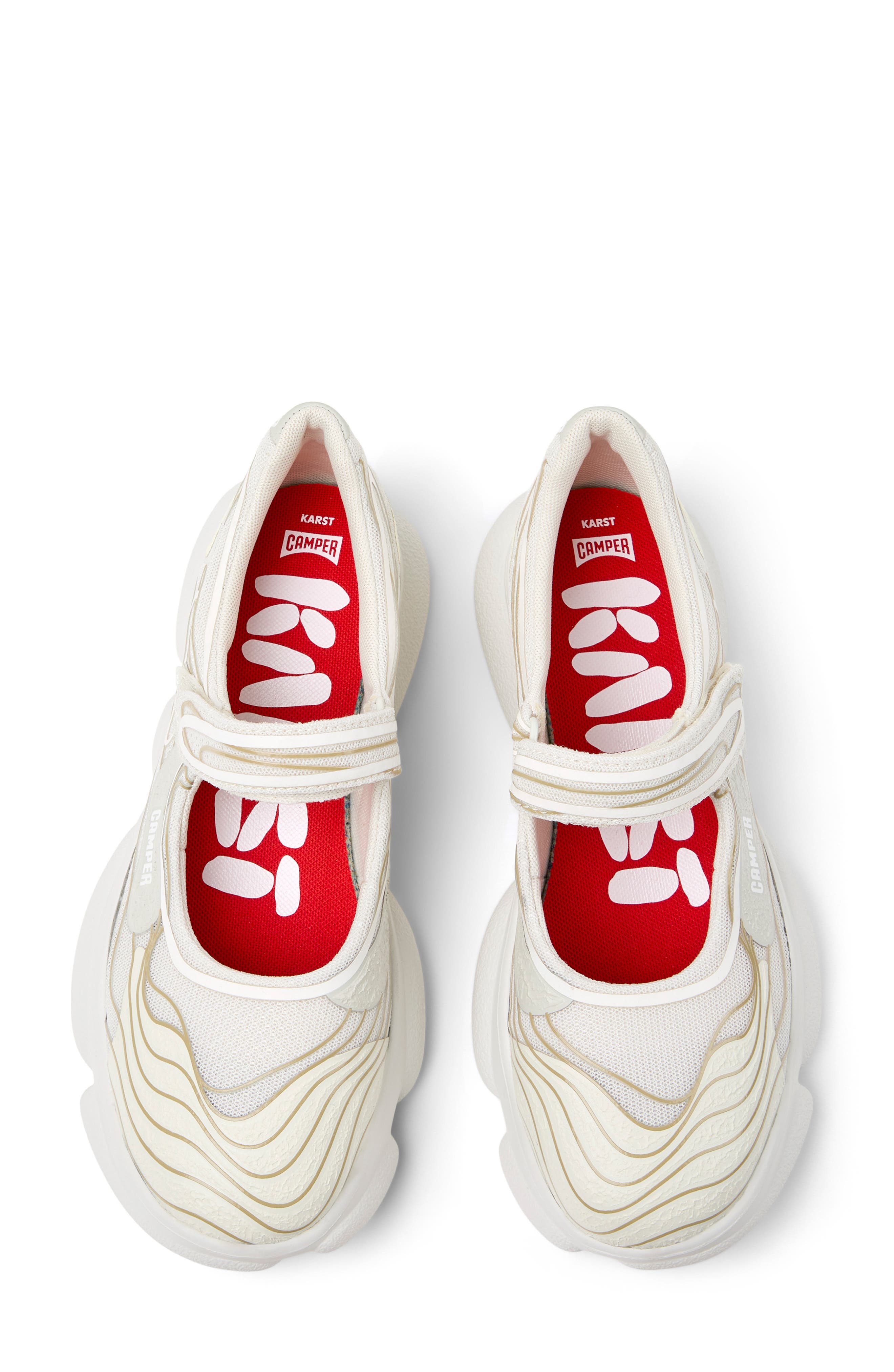 Camper Karst Mary Jane Sneaker, Alternate, color, White Multi