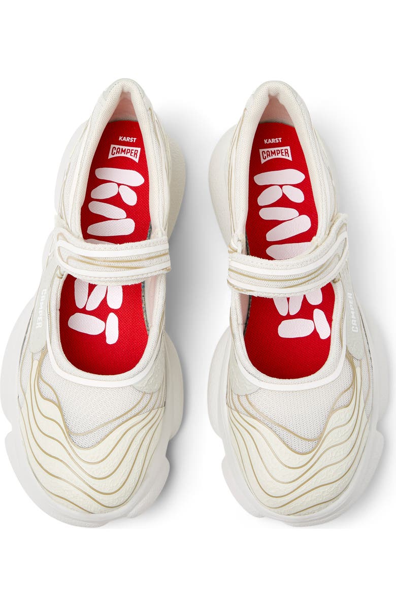 Camper Karst Mary Jane Sneaker, Alternate, color, White Multi