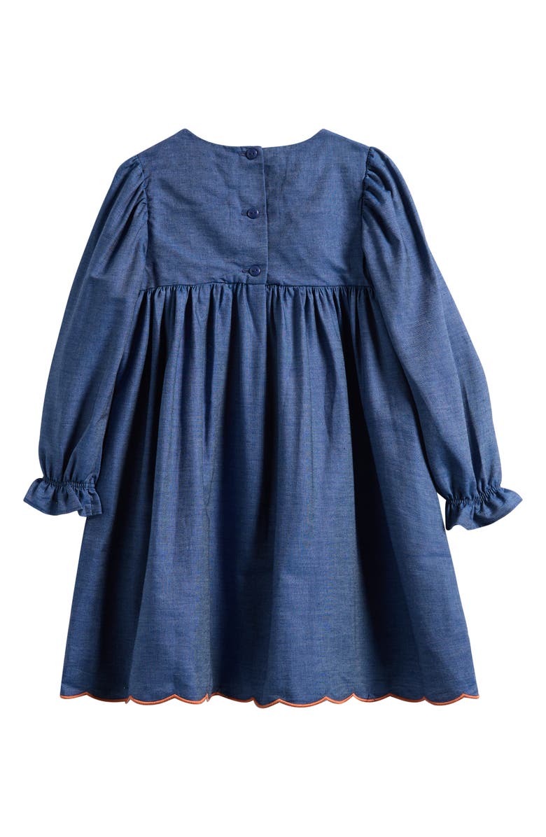 Iris & Ivy Kids' Embroidered Long Sleeve Denim Dress, Alternate, color, Denim