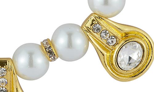 Shop Chloe & Madison Chloe And Madison Faux Pearl Necklace In Gold/pearl