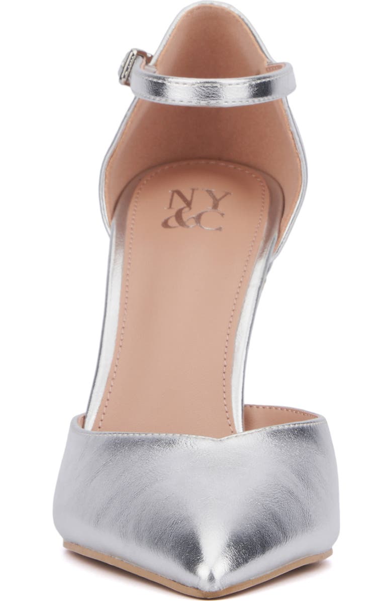 NEW YORK AND COMPANY Xaria Pump, Alternate, color, Silver Metallic