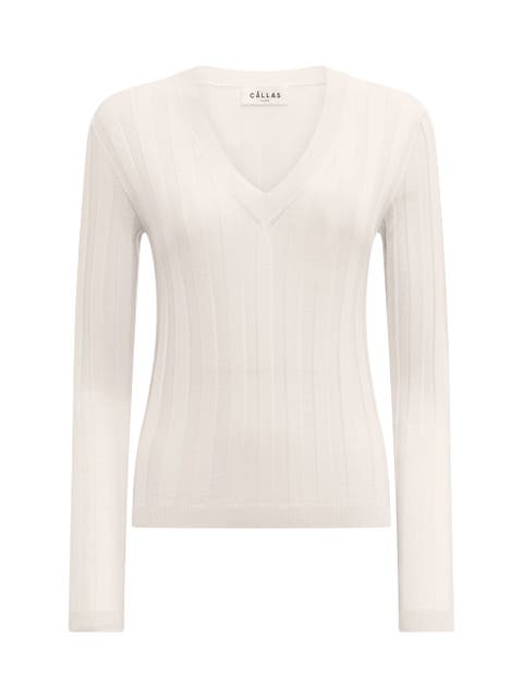 Rione V-Neck Rib Sweater