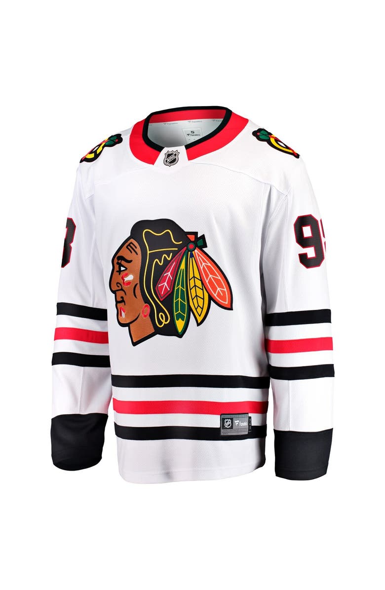 FANATICS Men's Fanatics Connor Bedard White Chicago Blackhawks Away Breakaway Player Jersey, Alternate, color,