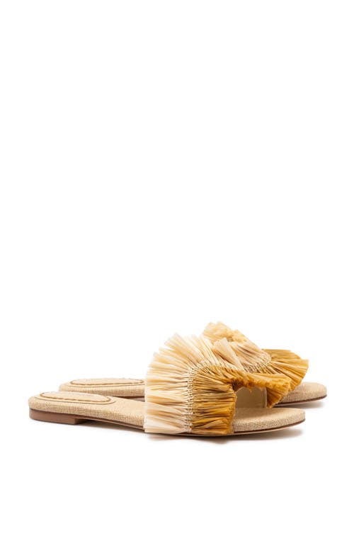 Larroude Larroudé Ivy Fringe Flat In Brown Fringe