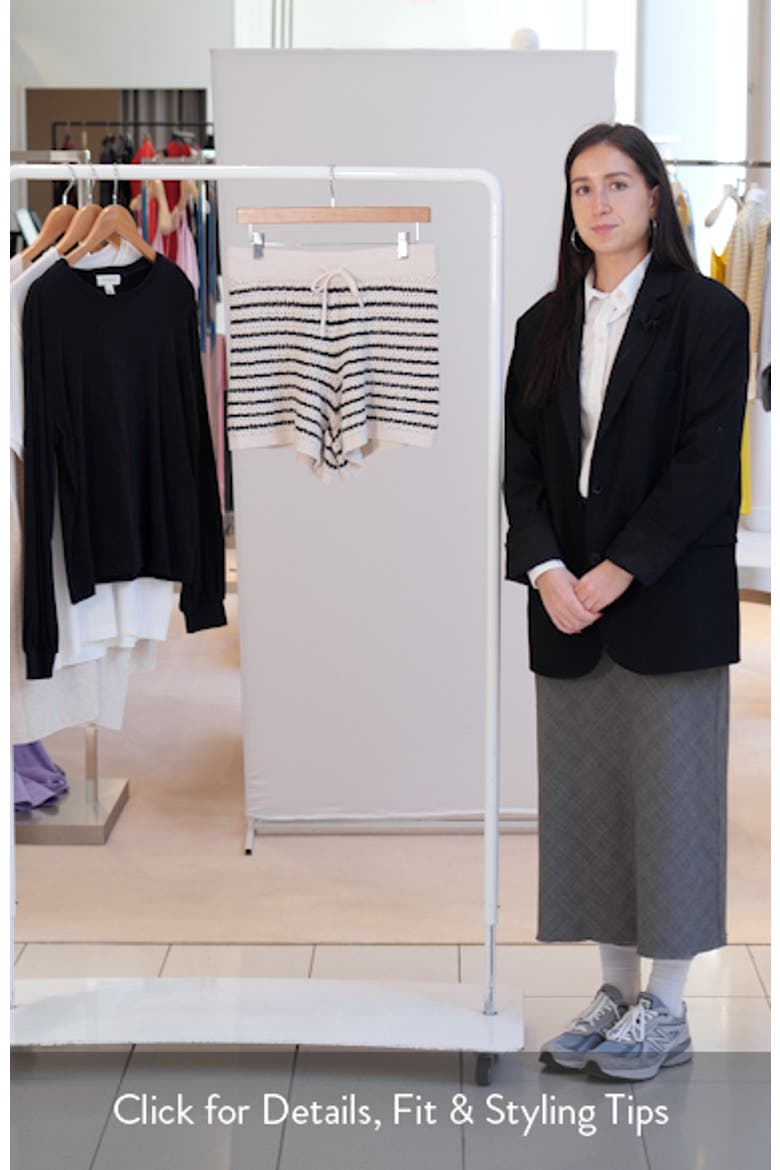 Stripe Open Knit Shorts video