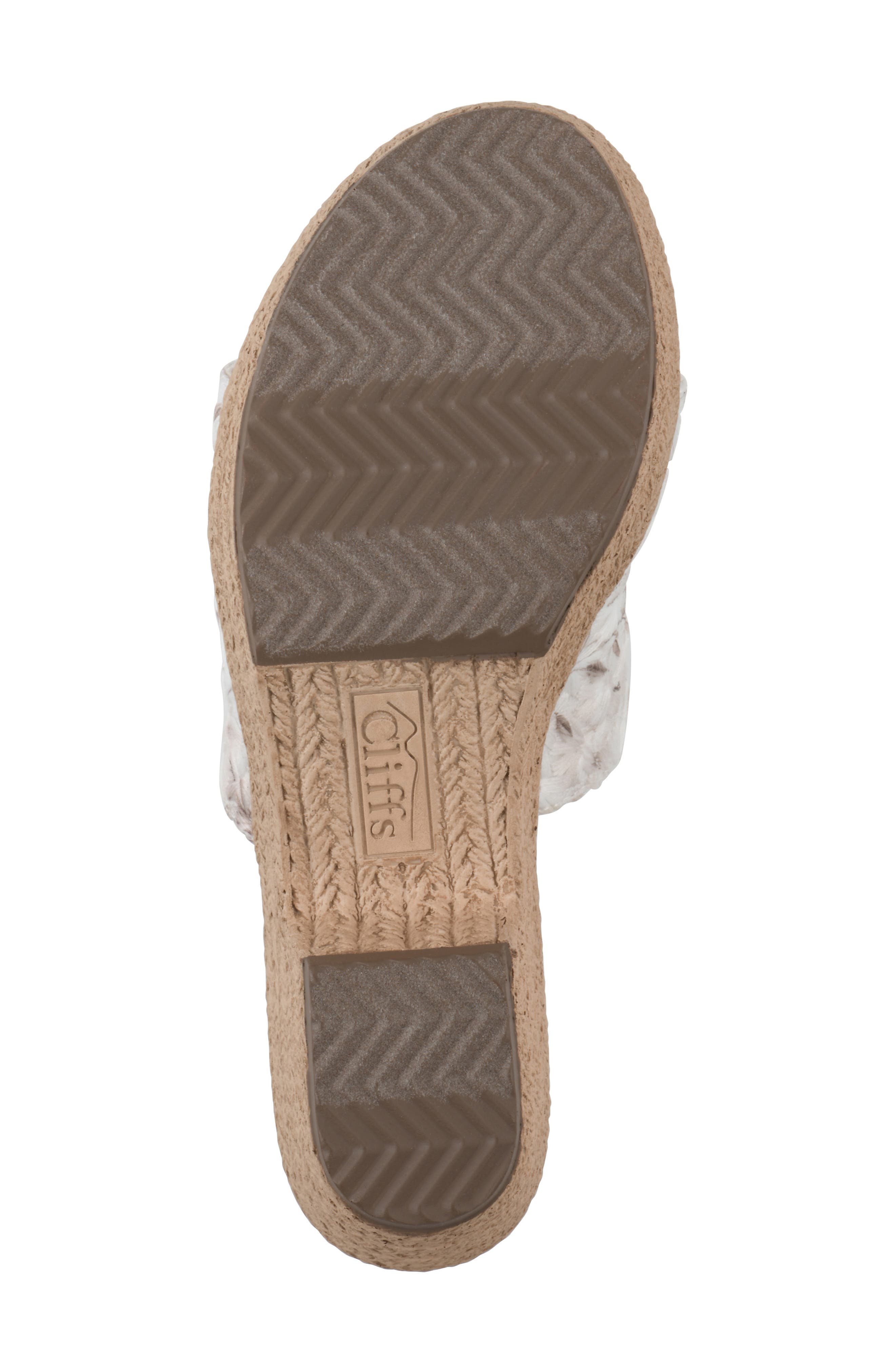Biancia Platform Slide Sandal, Alternate, color, WHITE/ FLORAL/ FABRIC