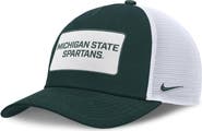 Nike Men's Nike Green/White Michigan State Spartans 2025 On-Field Rise Patch Trucker Adjustable Hat