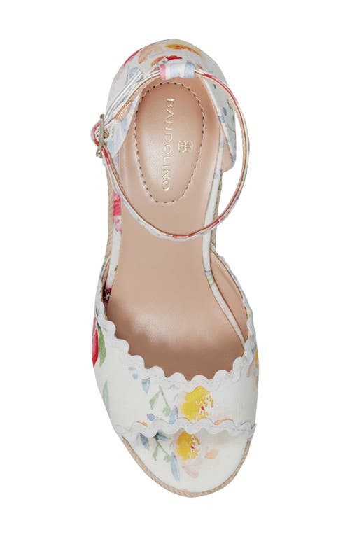 Bandolino Floral Espadrille Wedge Sandal
