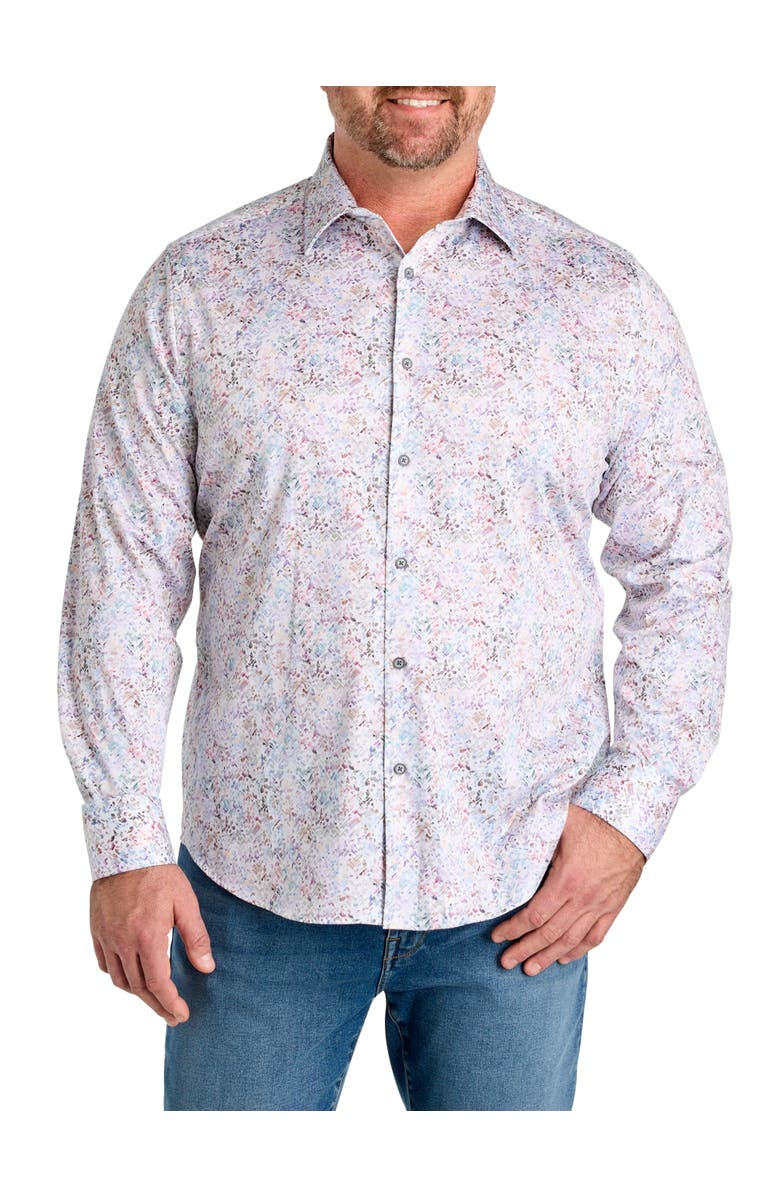 Robert Graham DXL Big & Tall Liverpool Sport Shirt, Alternate, color, White