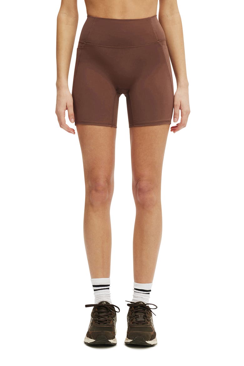 Women's Active Ultra Soft Side Pocket Bike Short, Main, color, Deep Taupe