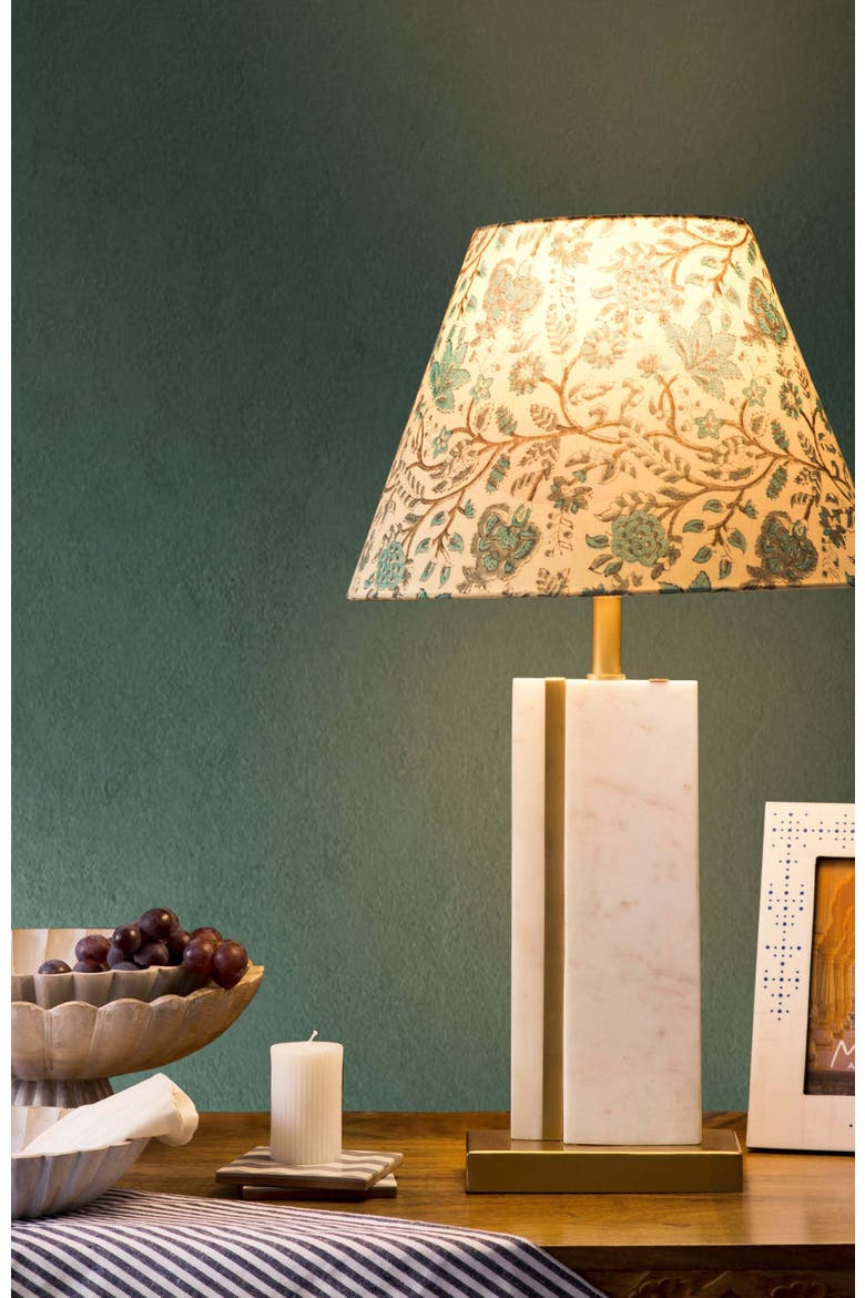 Sculpta Marble Lamp Stand, Alternate, color, White Beige