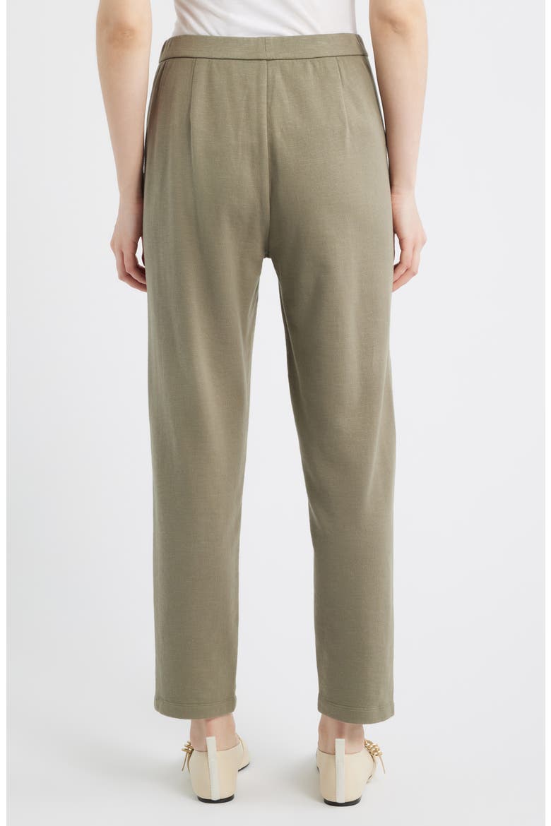 Slouch Organic Cotton Ankle Pants, Alternate, color, BAY LEAF