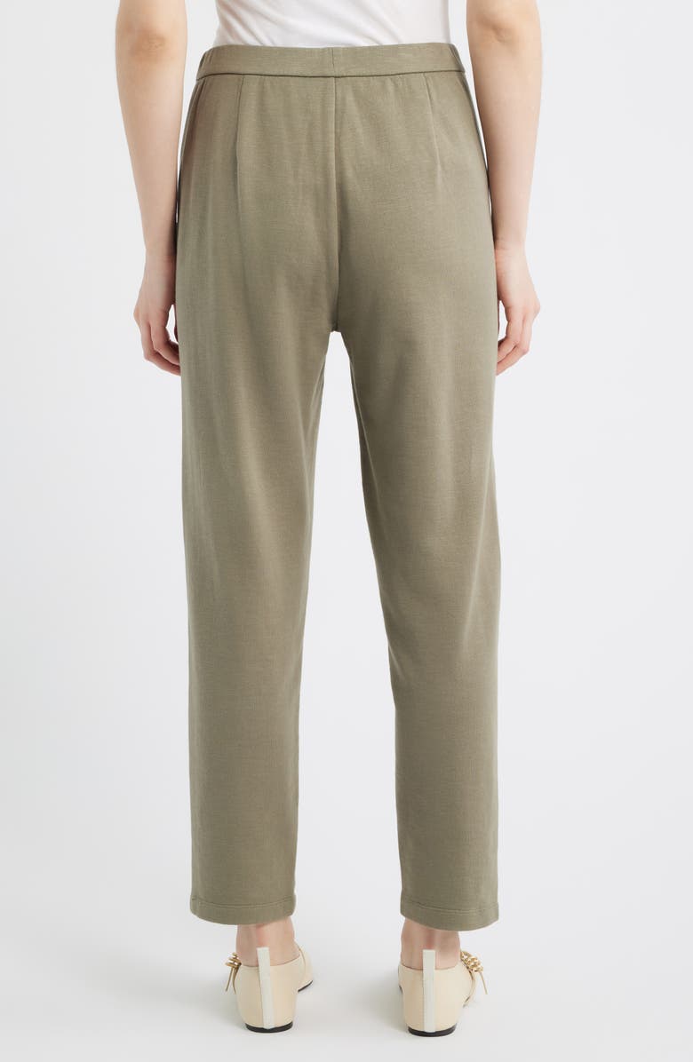 Eileen Fisher Slouch Organic Cotton Ankle Pants, Alternate, color, Bay Leaf