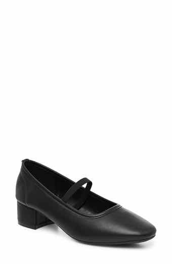 Marlie Faux Leather Mary Jane Heel