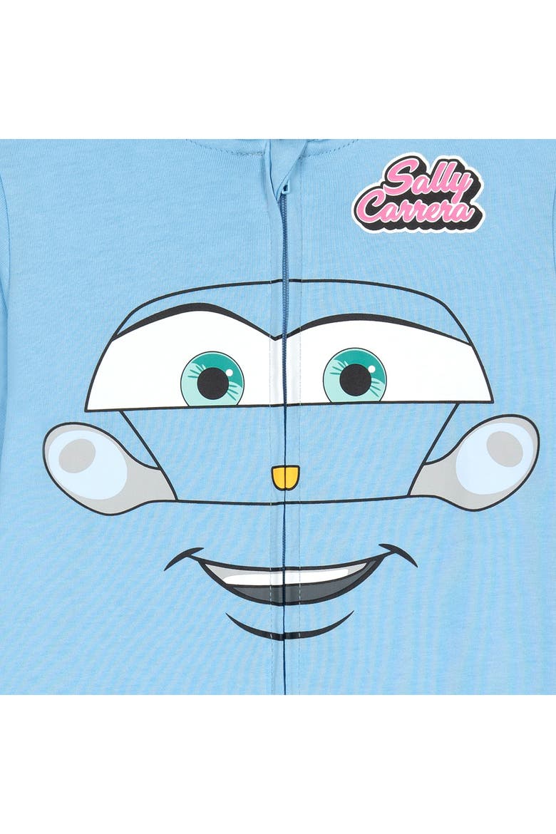 Cars Hooded One Piece, Alternate, color, Sally Light Blue