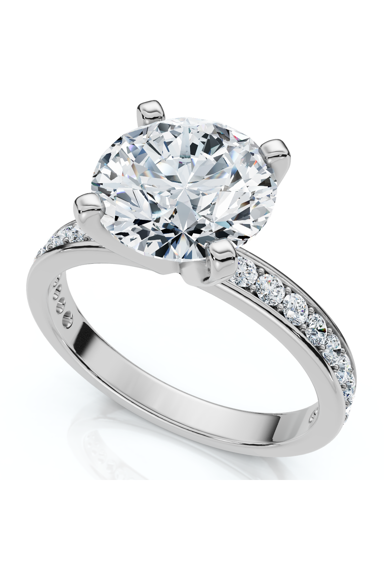 Certified 2 1/4Ct Karthy Diamond Engagement Ring 14k Gold or Platinum Lab Grown, Alternate, color, 14k White Gold