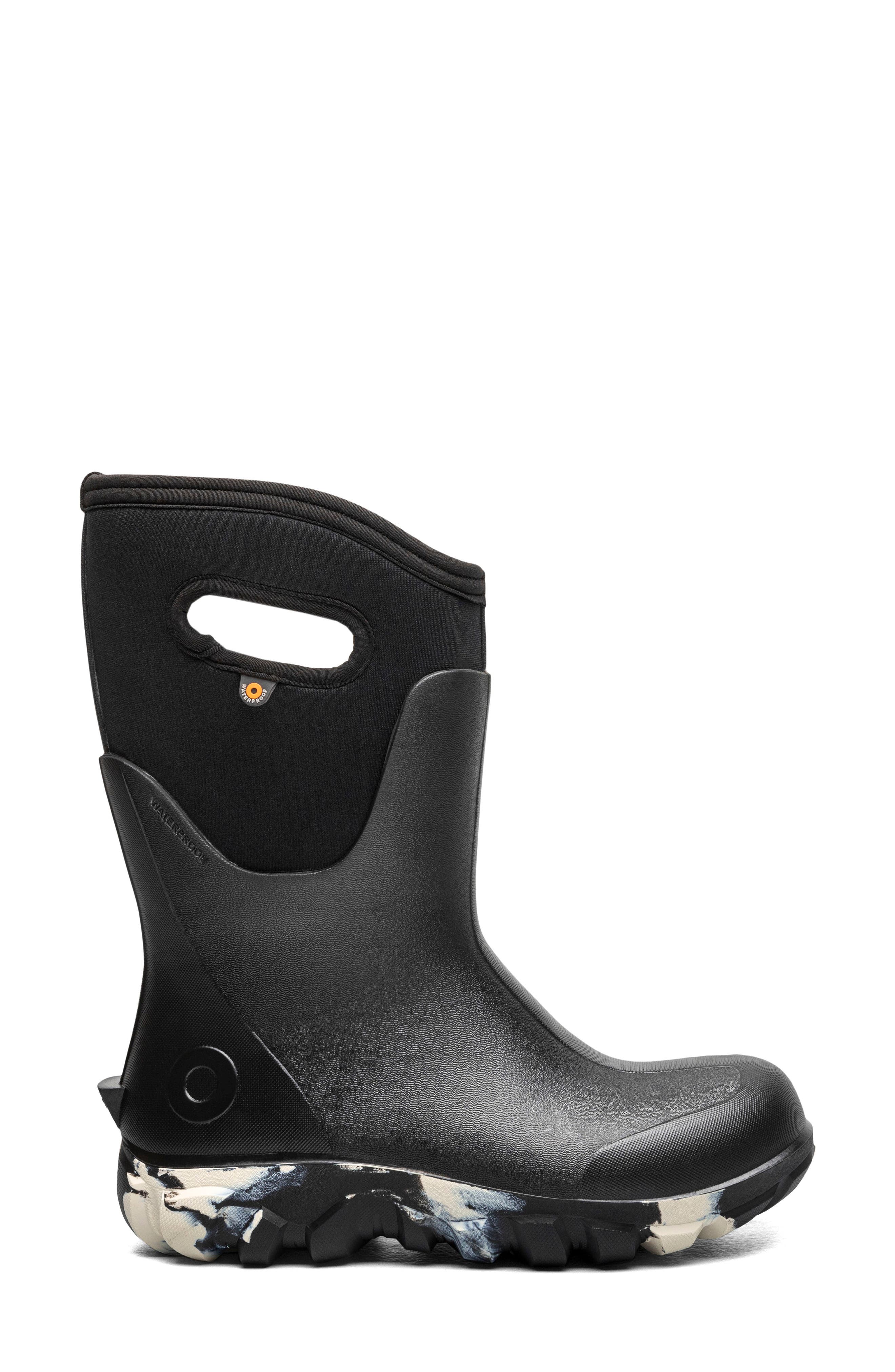 Bogs Classic Seamless Tall Rain Boot, Alternate, color, Black Multi