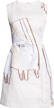 Jason Wu Collection Collage Jacquard Organza Minidress