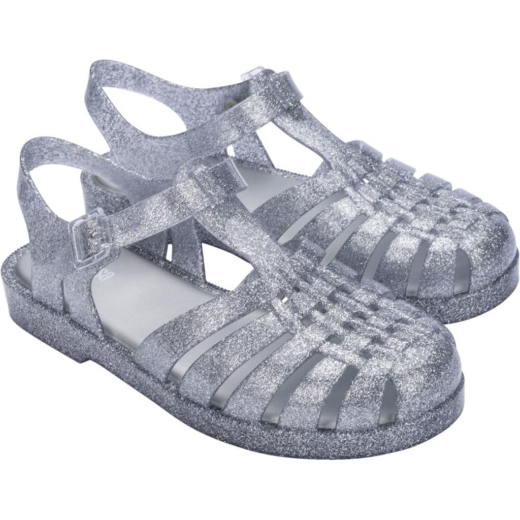 Melissa Possession Glitter Jelly Fisherman Sandal In Clear Glitter