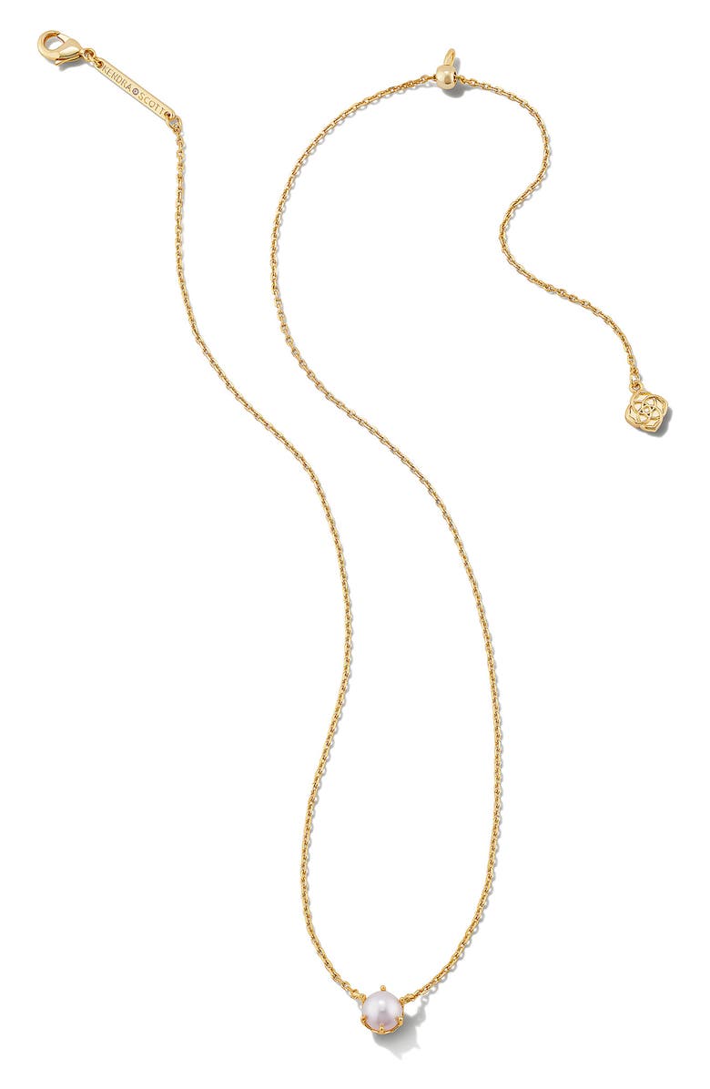 Kendra Scott Ashton Cultured Freshwater Pearl Pendant Necklace, Alternate, color, 