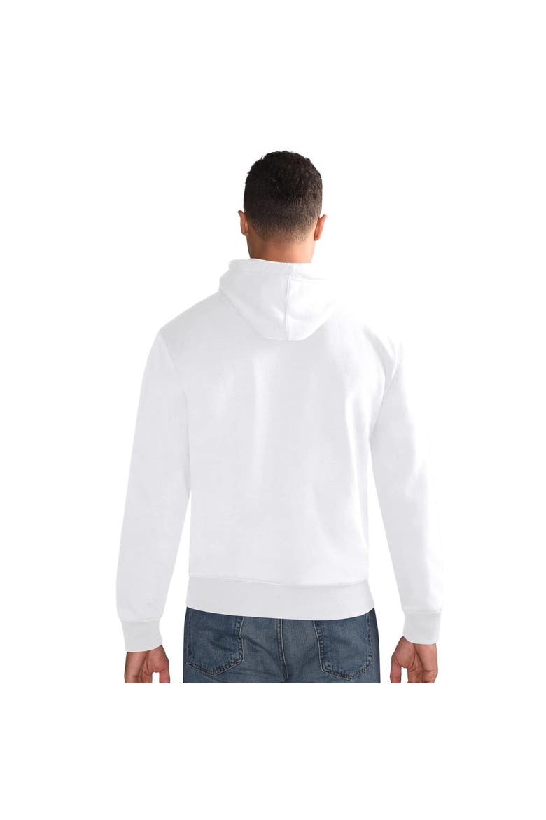 Men's Starter White Seattle Seahawks Vintage Pullover Hoodie, Alternate, color, White