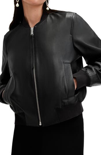 Orten Leather Bomber Jacket