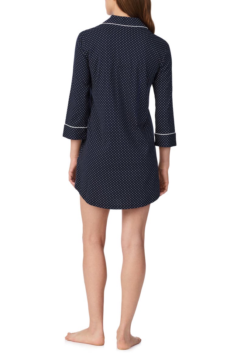 Cotton Jersey Sleep Shirt, Alternate, color, NAVDT