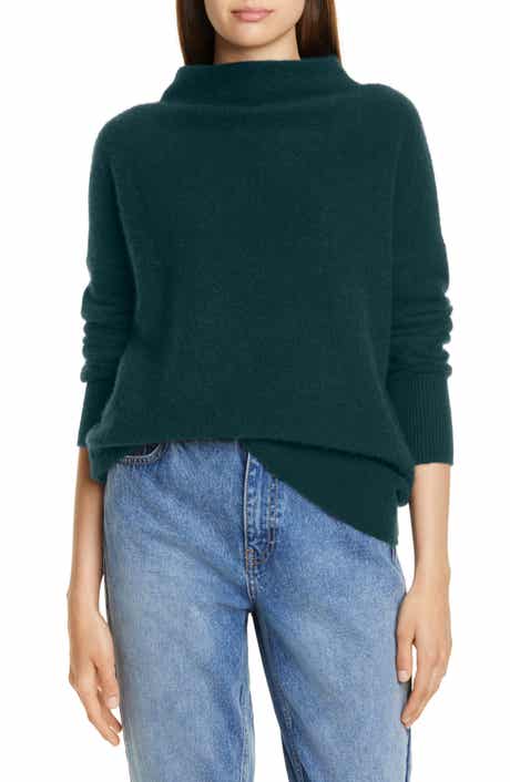 Boiled Cashmere Funnel Neck Pullover