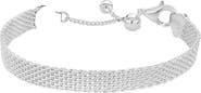 Bearfruit Jewelry 18k Gold Plated Sterling Silver Mash Chain Adjustable Bracelet Gift Idea