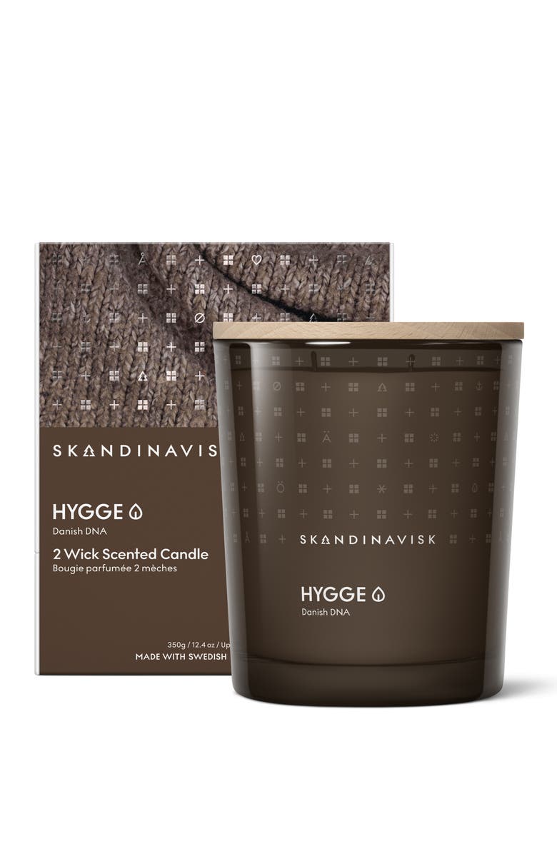 SKANDINAVISK HYGGE 2-wick Scented Candle 350g, Main, color, Camel Brown