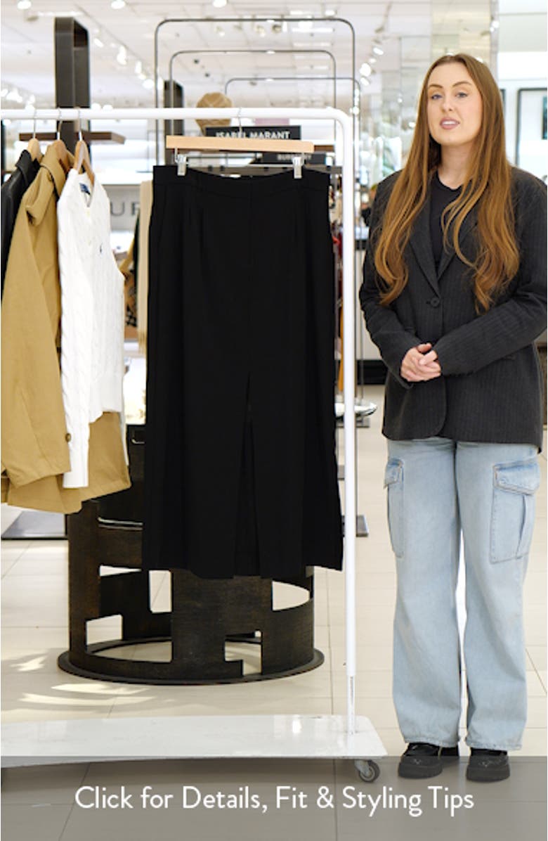 Harry Suiting Slit Maxi Skirt, sales video thumbnail