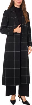 Halogen® Windowpane Check Longline Jacket