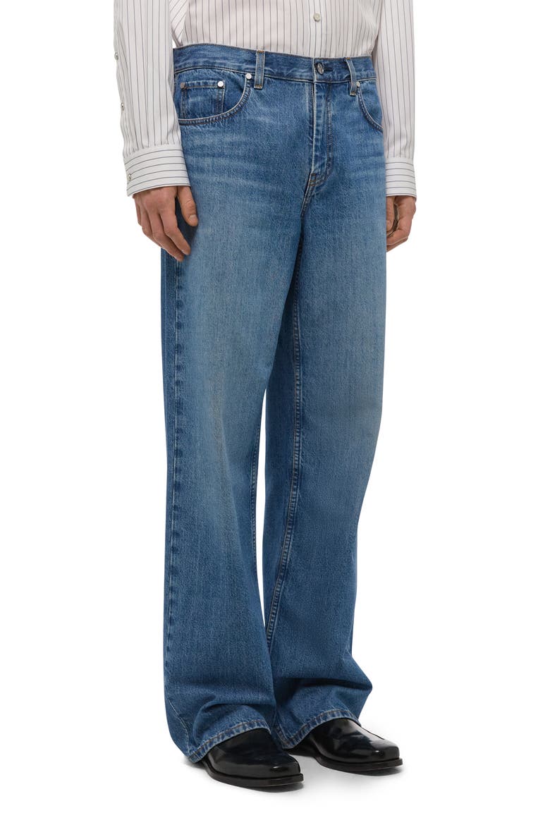 Brooklyn Low Rise Drop Straight Leg Jeans, Alternate, color, CLASSIC BLUE