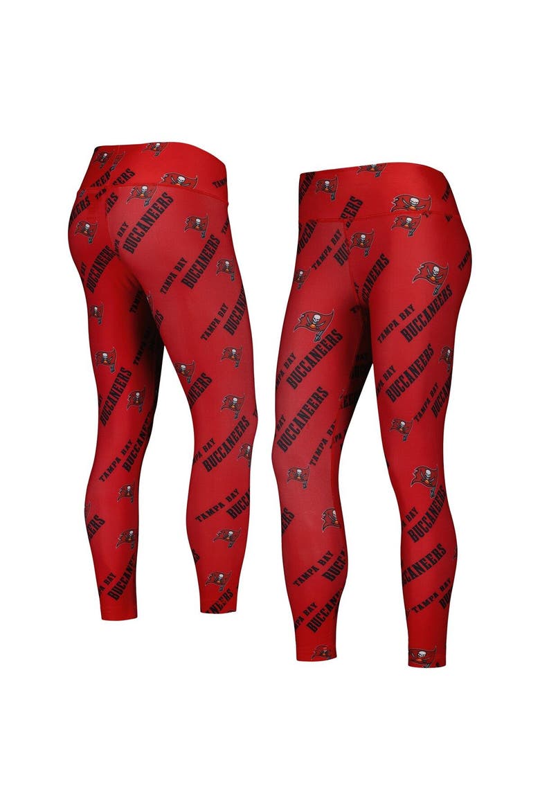 Women's Concepts Sport Red Tampa Bay Buccaneers Breakthrough Allover Print Lounge Leggings, Main, color, Red