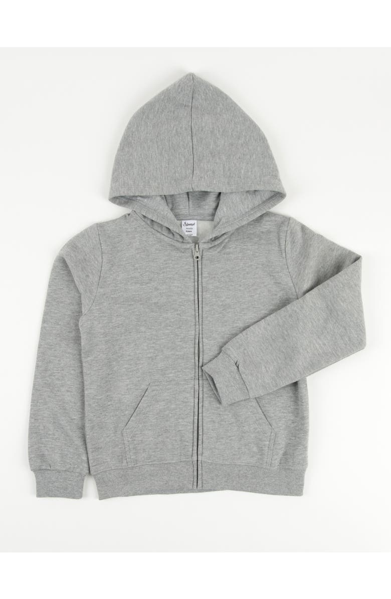 Leveret Kids Zip-Up Sweatshirt Hoodie, Cotton Blend, Solid Colors, Alternate, color, 