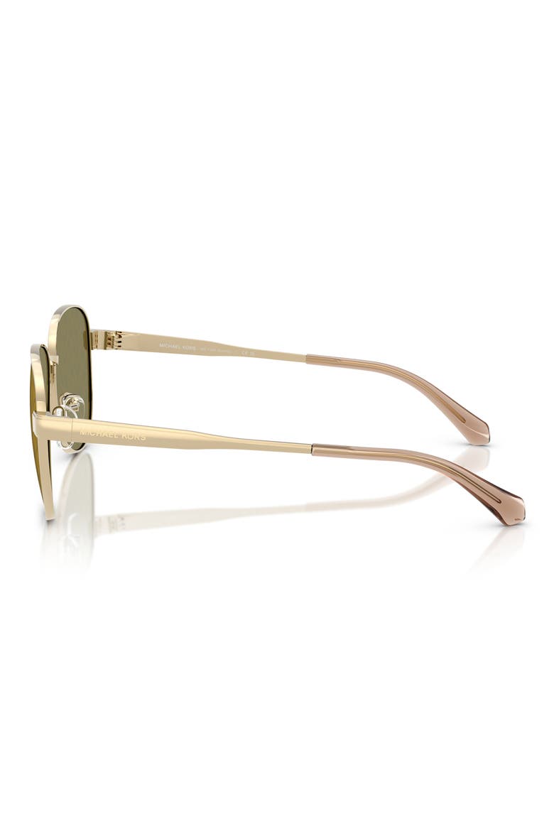 61mm Biarritz Pilot Sunglasses, Alternate, color, GOLD / DARK BROWN MONO