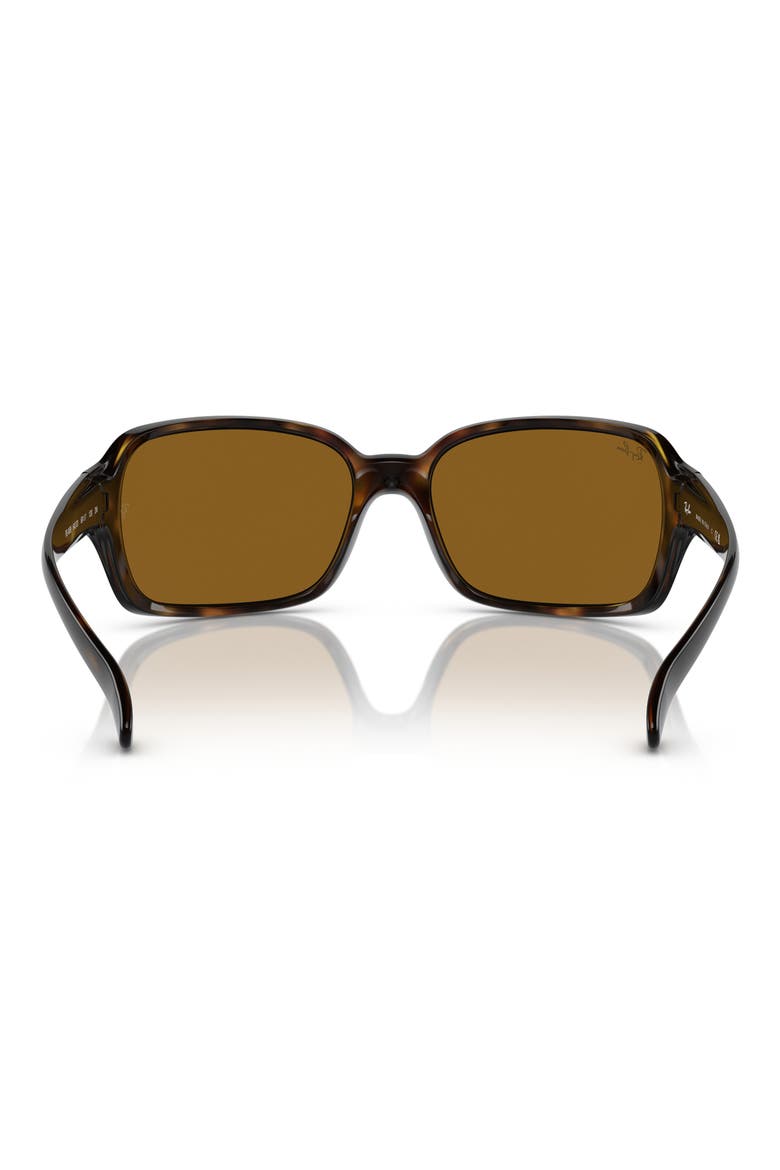 60mm Wrap Sunglasses, Alternate, color, BROWN