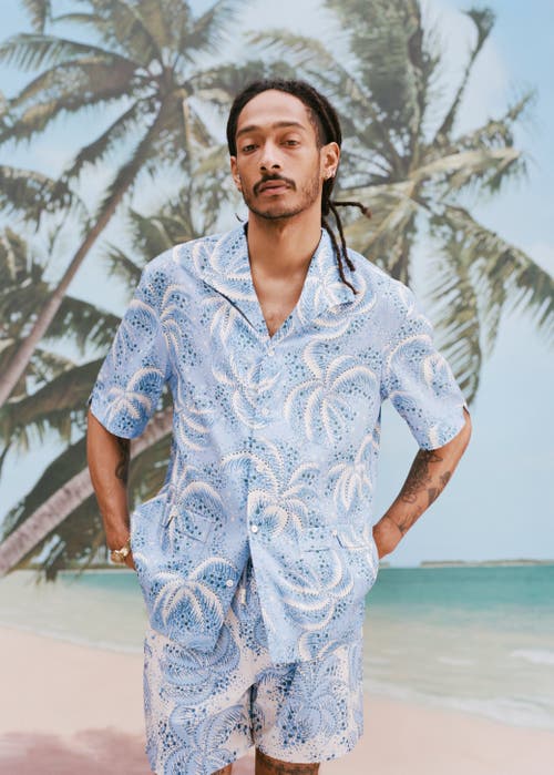 TOMBOLO TOMBOLO PALM FRONDS SWIM TRUNKS 