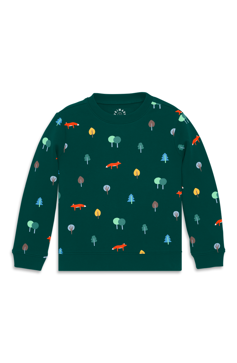 Primary Kids Sweatshirt, Main, color, Ivy Primary Forest