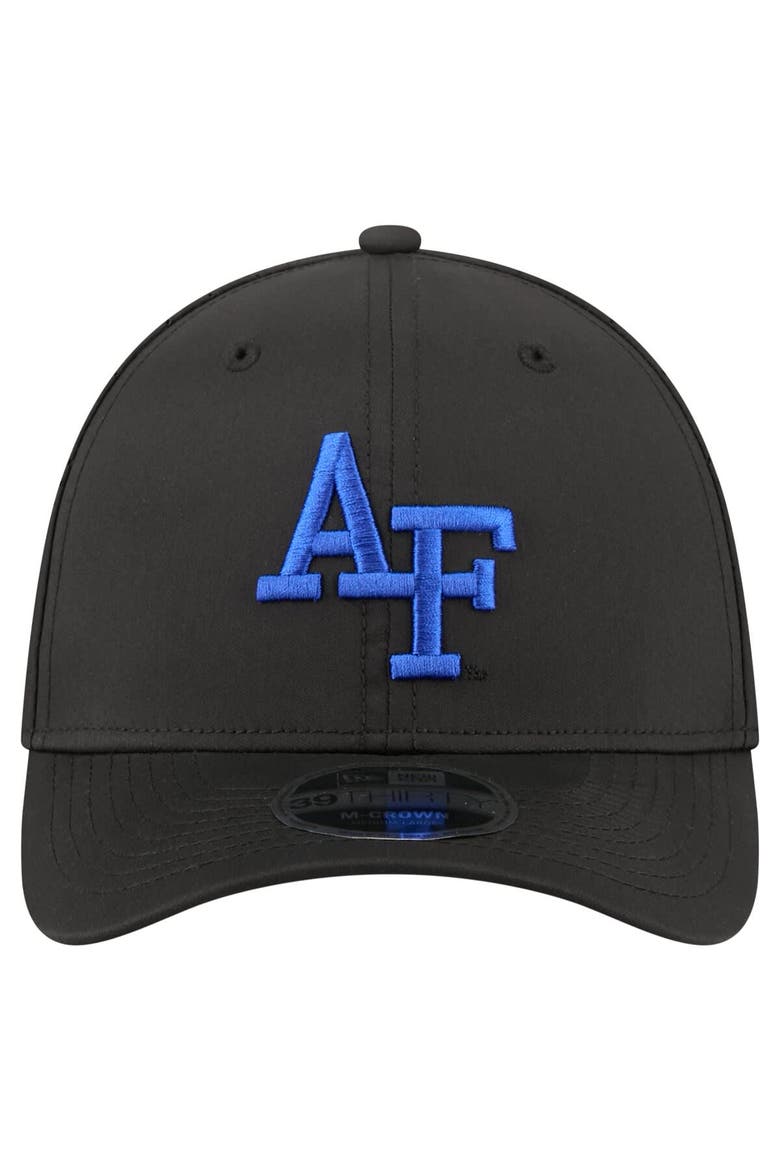 Men's New Era  Black Air Force Falcons 39THIRTY M-Crown Flex Fit Hat, Alternate, color, Black