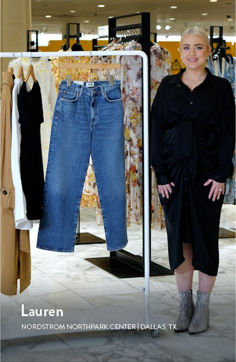 Harper High Waist Ankle Wide Leg Jeans, sales video thumbnail