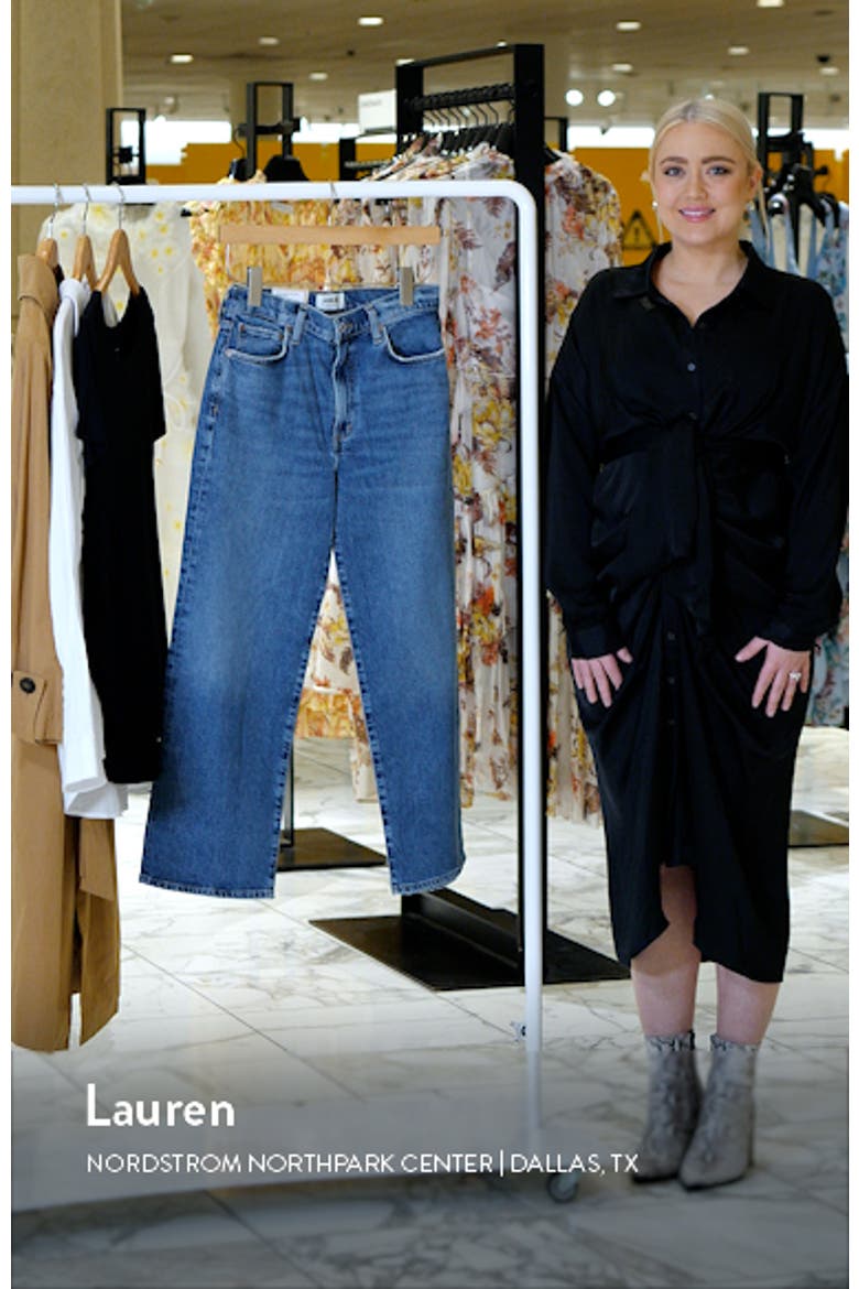 Harper High Waist Ankle Wide Leg Jeans video