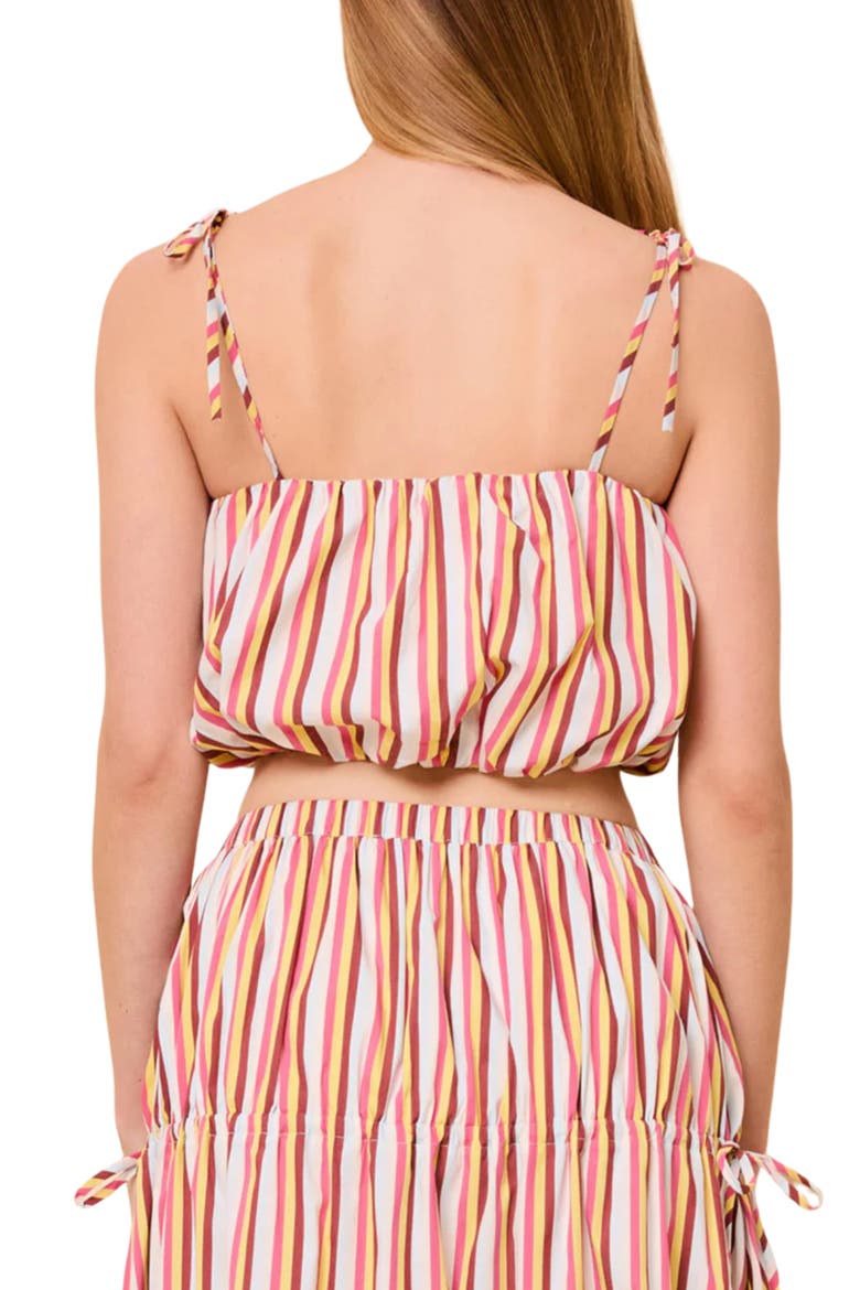 The Ivy Crop Bubble Camisole, Alternate, color, SYMI STRIPE
