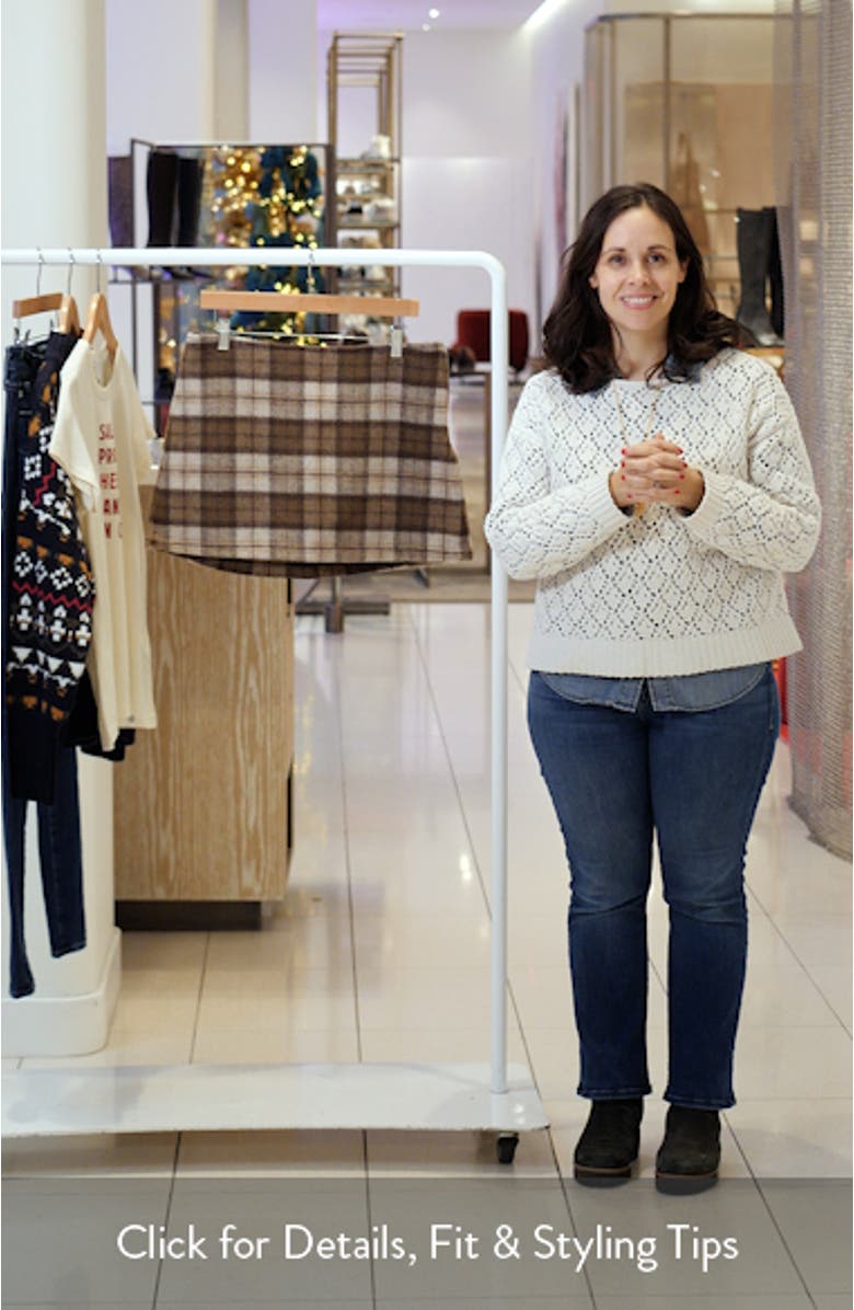 Belfast Plaid Miniskirt, sales video thumbnail