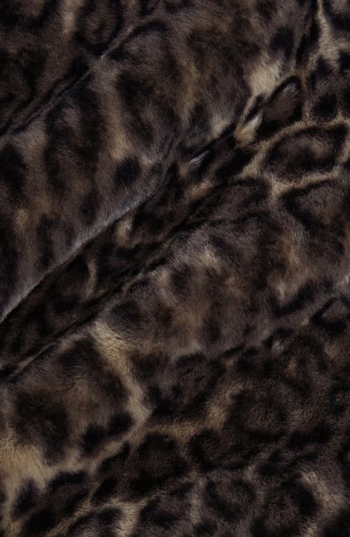 Apparis Brady Faux Fur Throw Blanket In Black