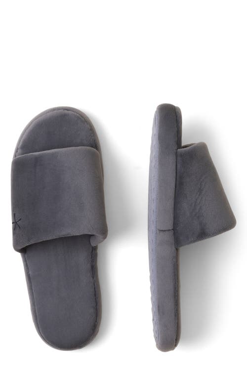 Barefoot Dreams Luxechic Slides In Gray