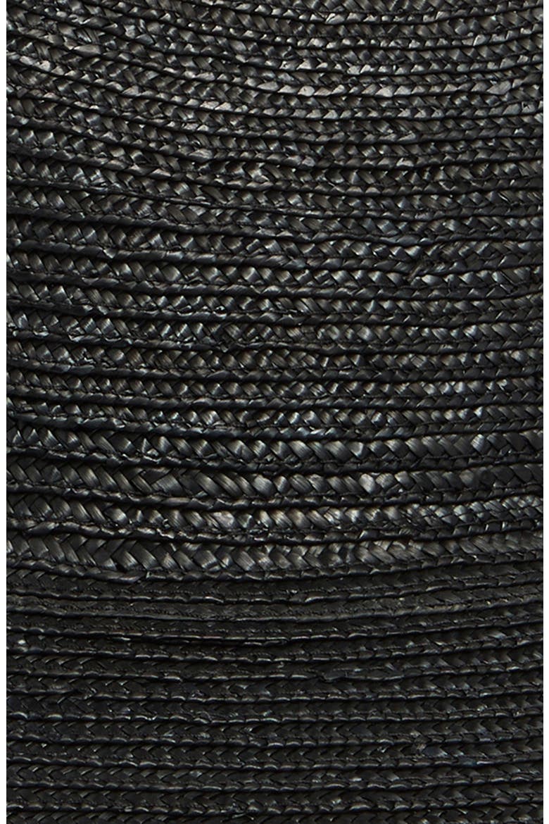 Wide Brim Straw Sun Hat, Alternate, color, BLACK