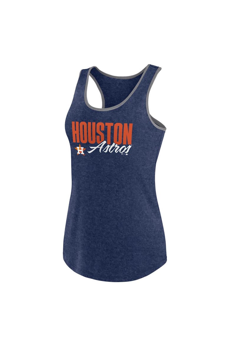 Women's Profile Navy Houston Astros Plus Size Racerback Tank Top, Alternate, color, Navy