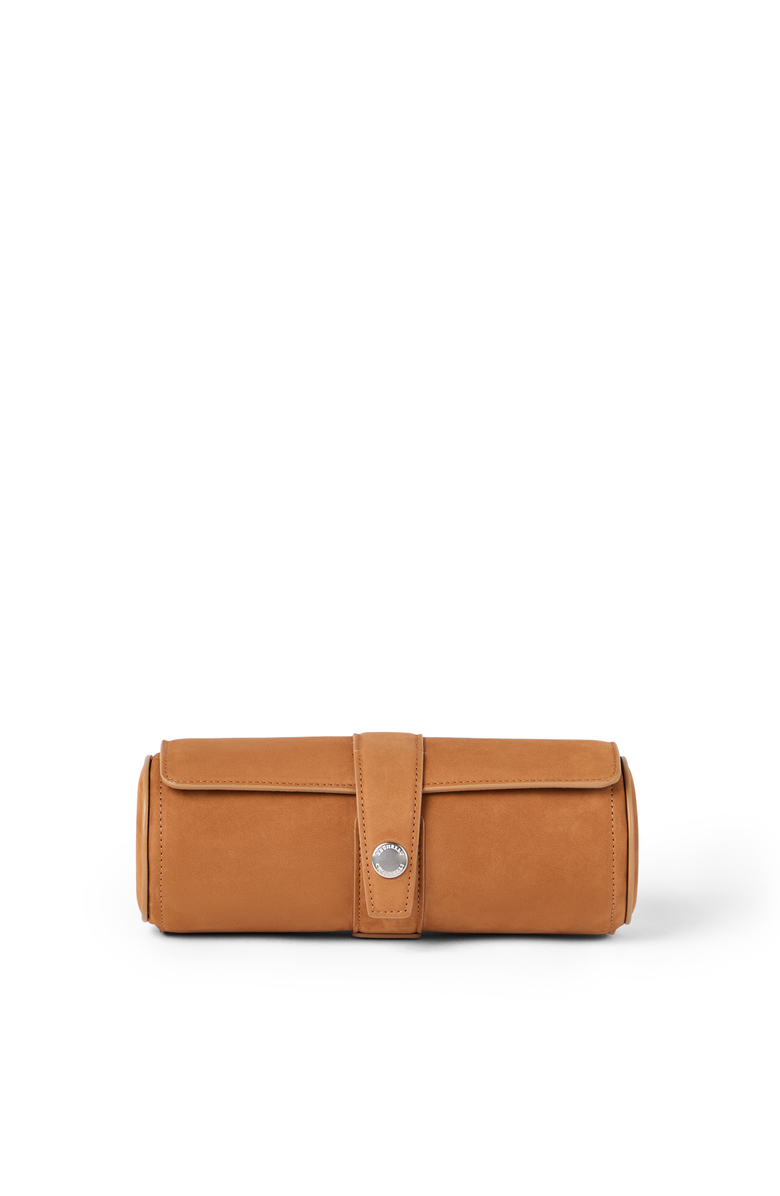 Brunello Cucinelli Nubuck watch box, Main, color, Cognac