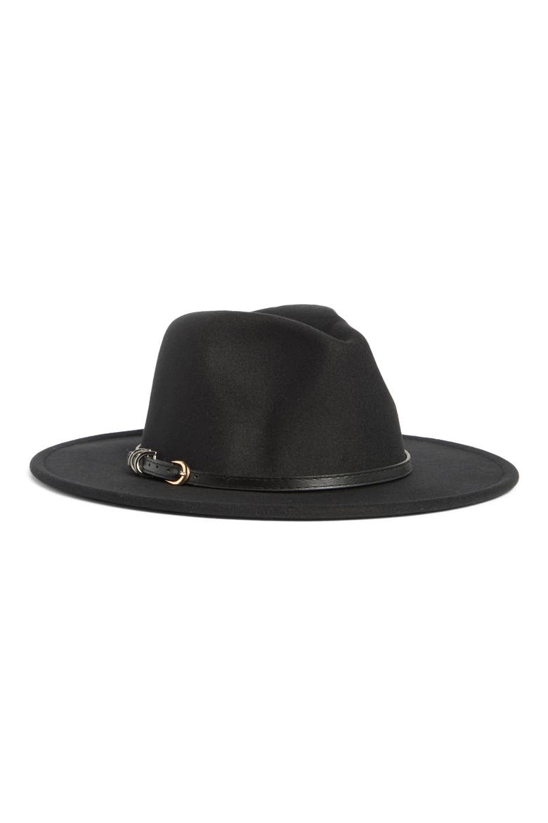Felt Panama Hat, Main, color, BLACK